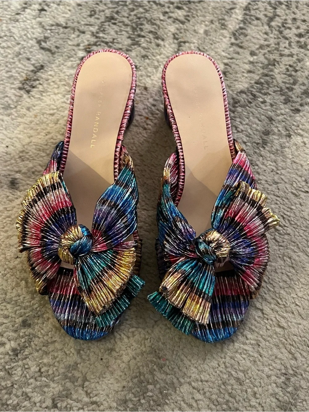 Loeffler Randall Emilia Rainbow Sandals 8